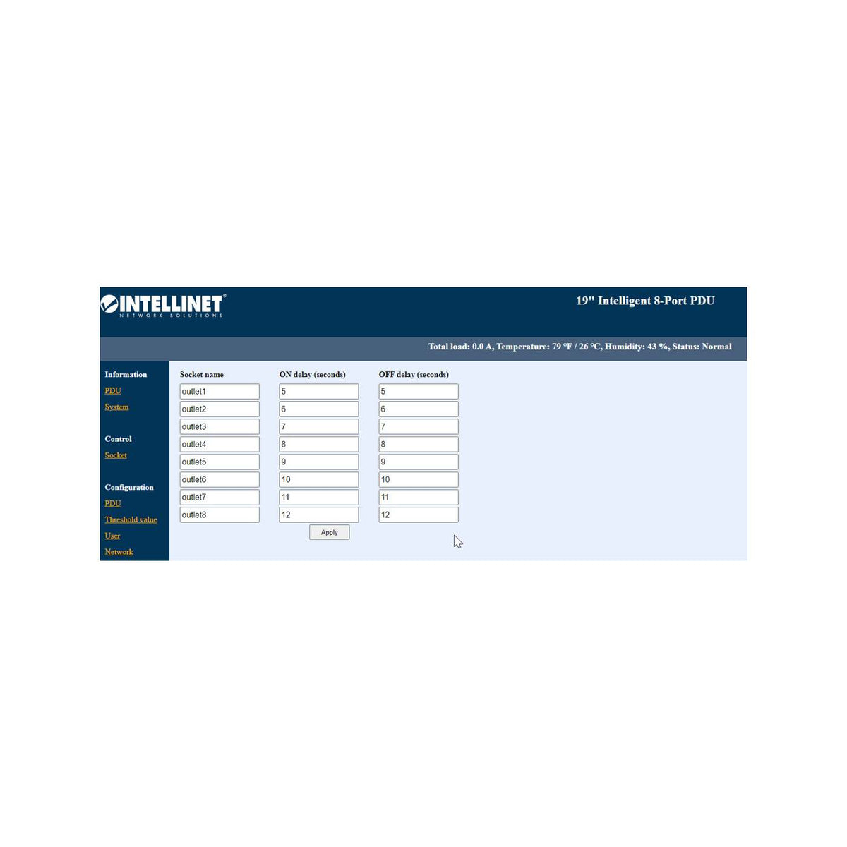 19" 1U Intelligent 8-Port PDU Image 10