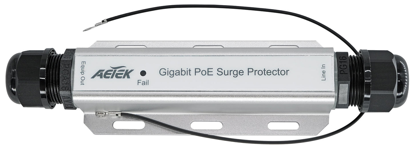 Outdoor 2.5G PoE++ Surge Protector, 20KV/10KA, Hardened Grade IP67