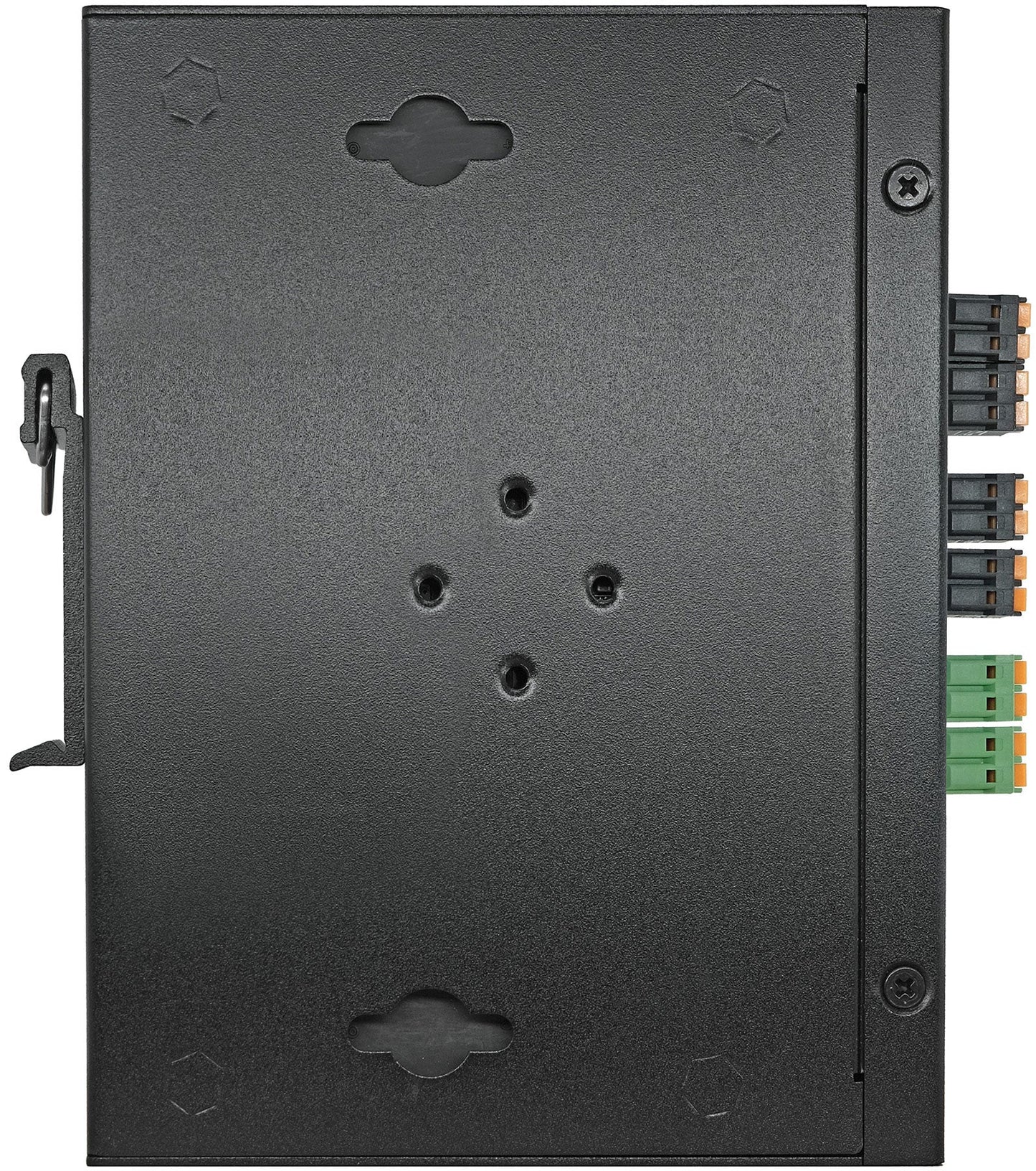 Industrial L2 Managed PRO 4-Port Gigabit PoE-Powered PoE+ Switch with 12V/24VDC Output, 90W PoE++ Input