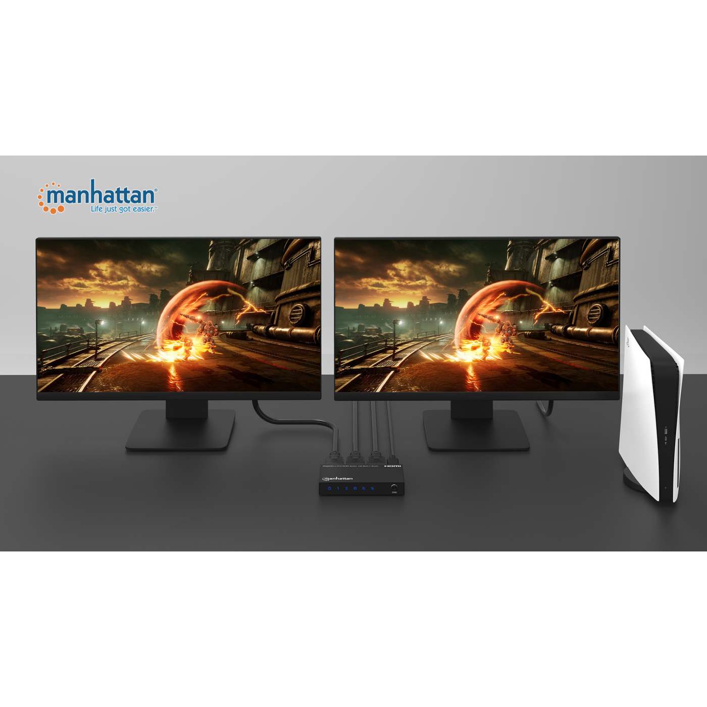 8K@60Hz 2-Port HDMI Splitter with Built-in Scaler Image 9