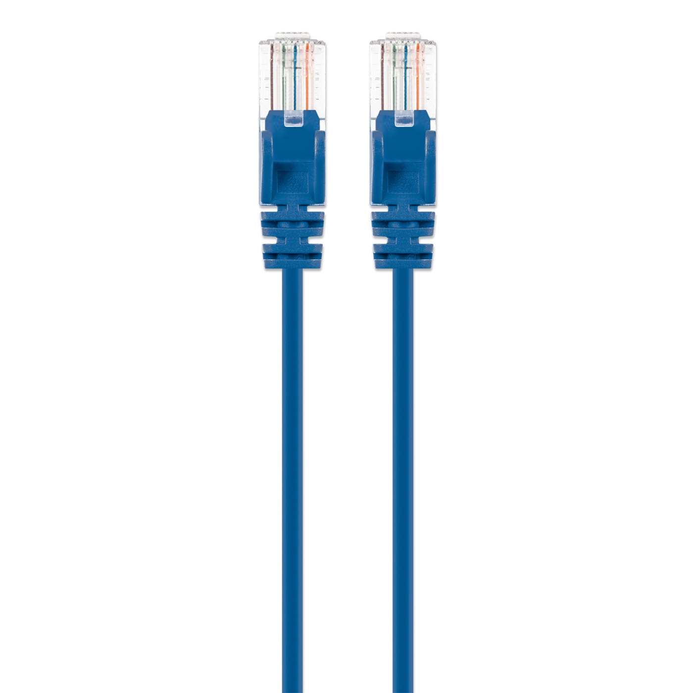 Cat6 U/UTP Slim Network Patch Cable, 0.5 ft., Blue Image 4
