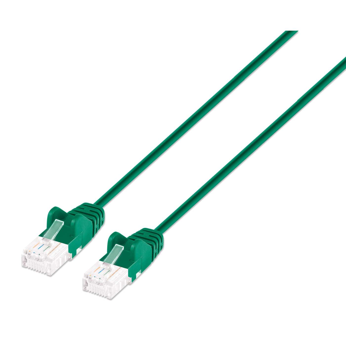 Cat6 U/UTP Slim Network Patch Cable, 0.5 ft., Green Image 1