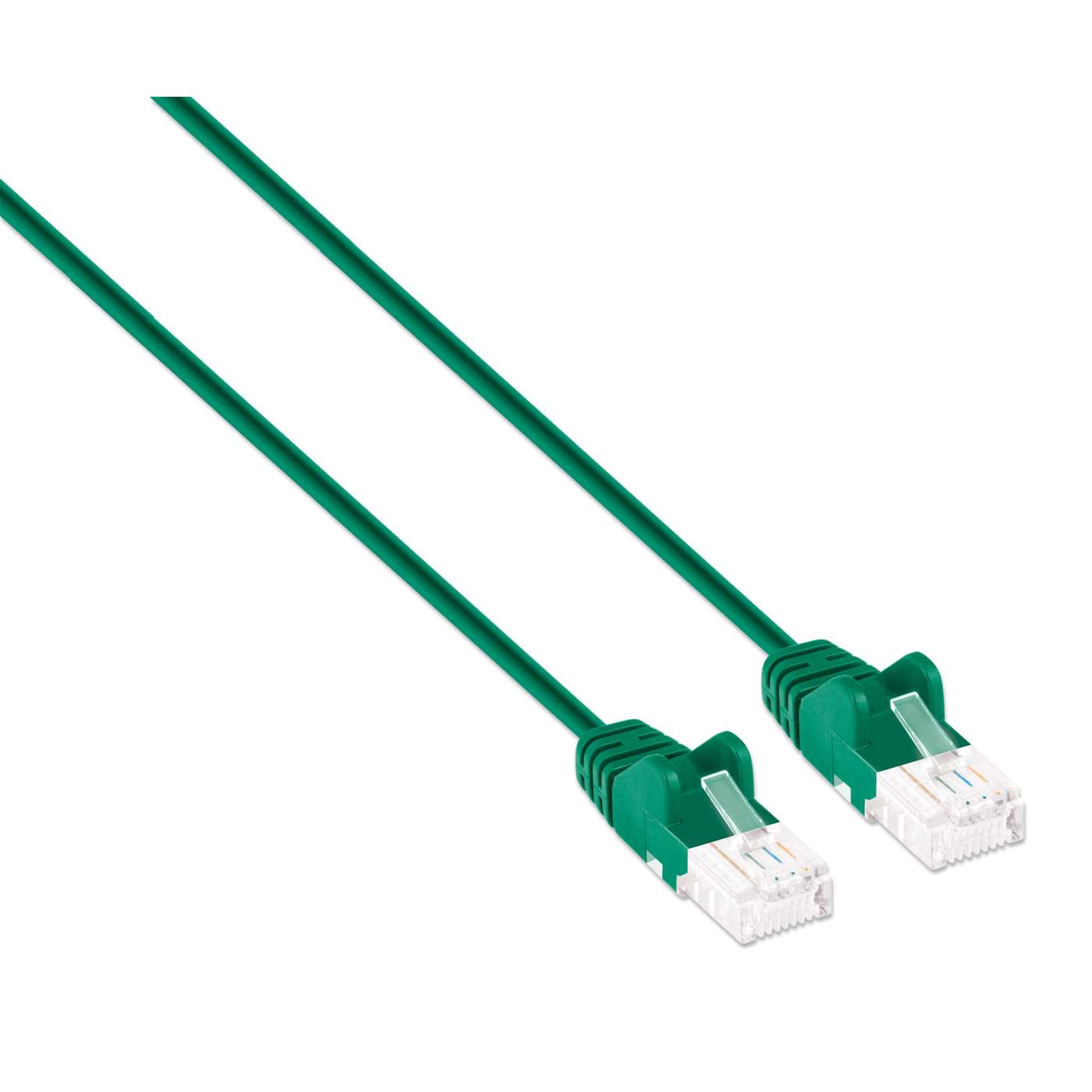 Cat6 U/UTP Slim Network Patch Cable, 0.5 ft., Green Image 2