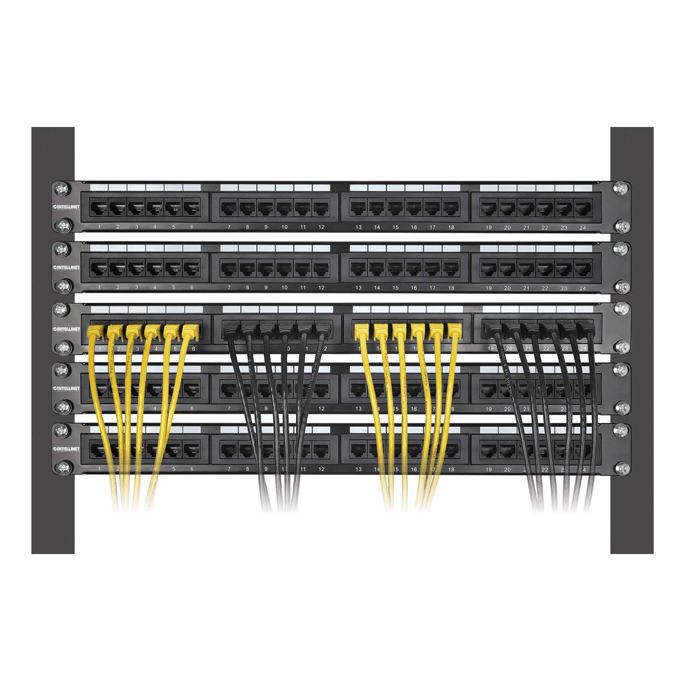 Cat6 U/UTP Slim Network Patch Cable, 1 ft., Yellow, 10-Pack Image 6