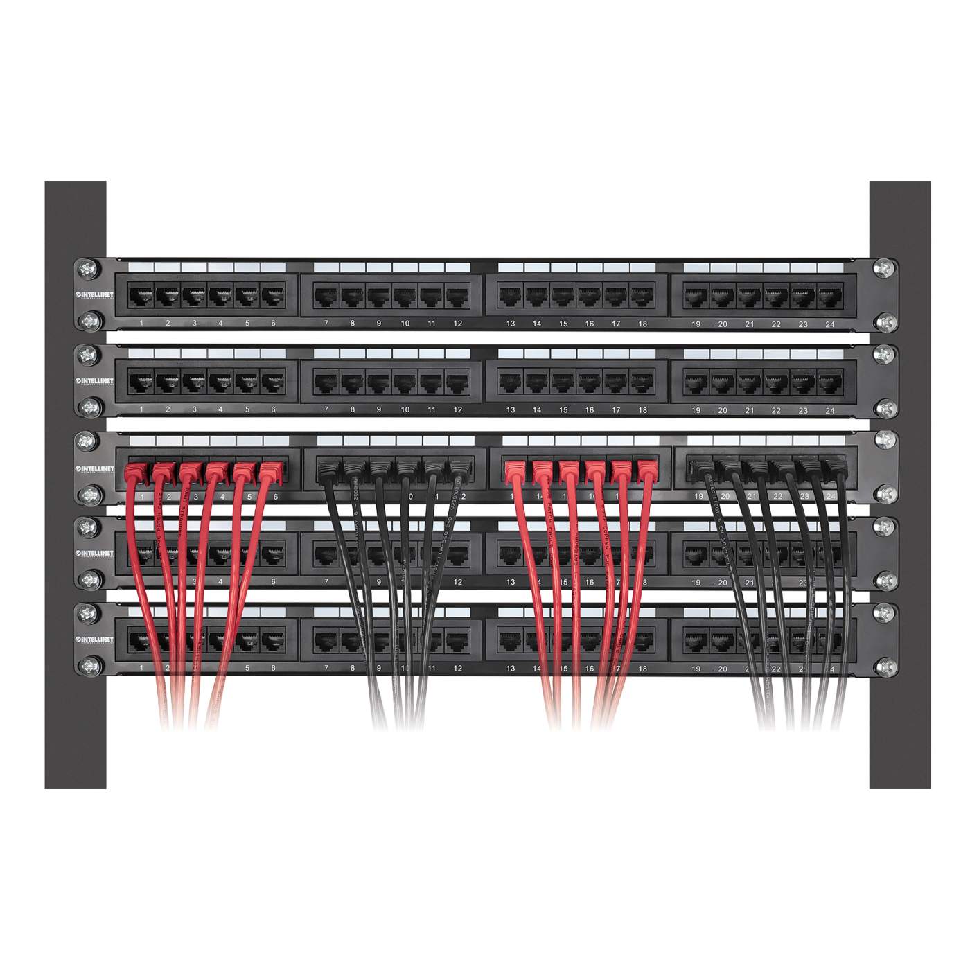 Cat6 U/UTP Slim Network Patch Cable, 10 ft., Red, 10-Pack Image 6