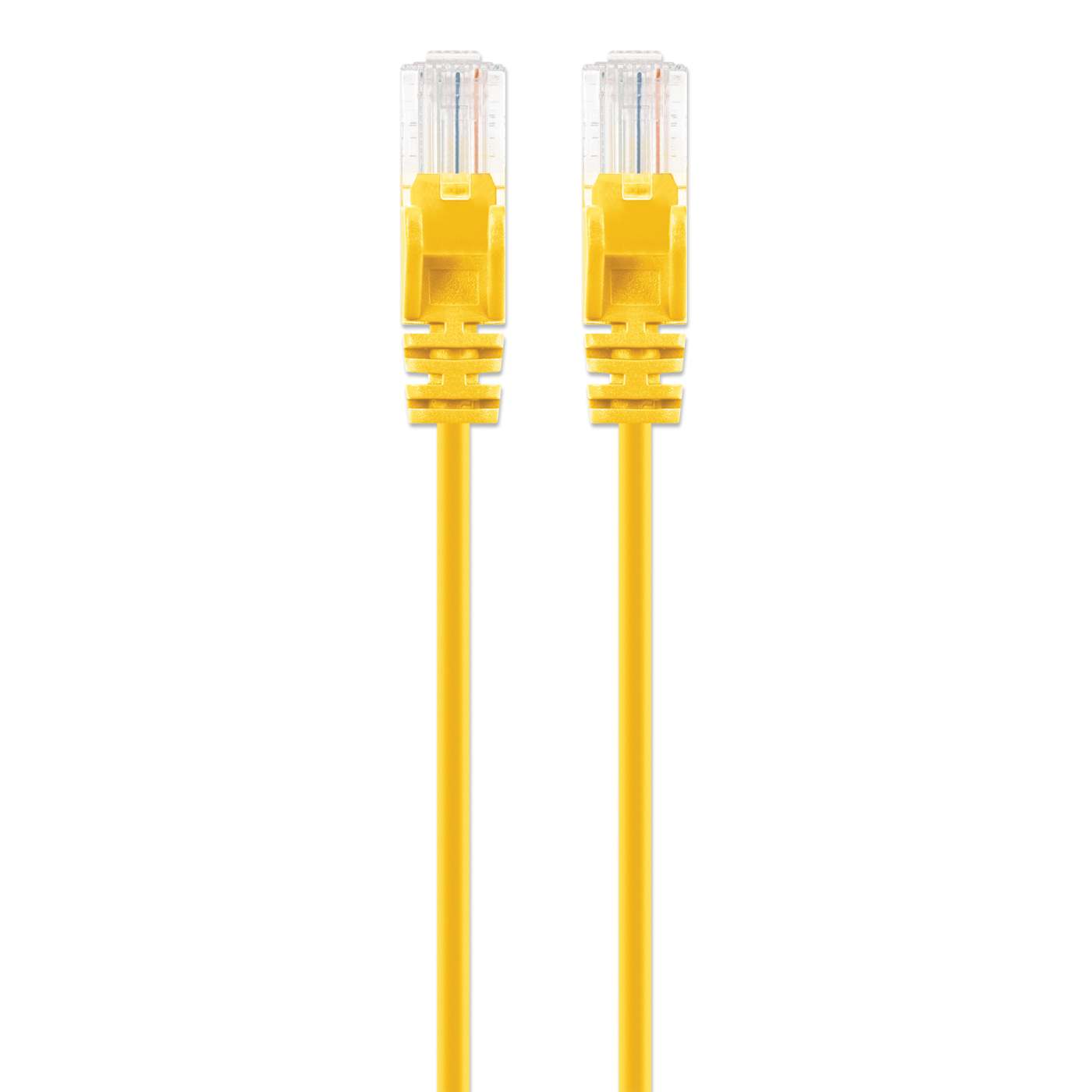 Cat6 U/UTP Slim Network Patch Cable, 10 ft., Yellow Image 4
