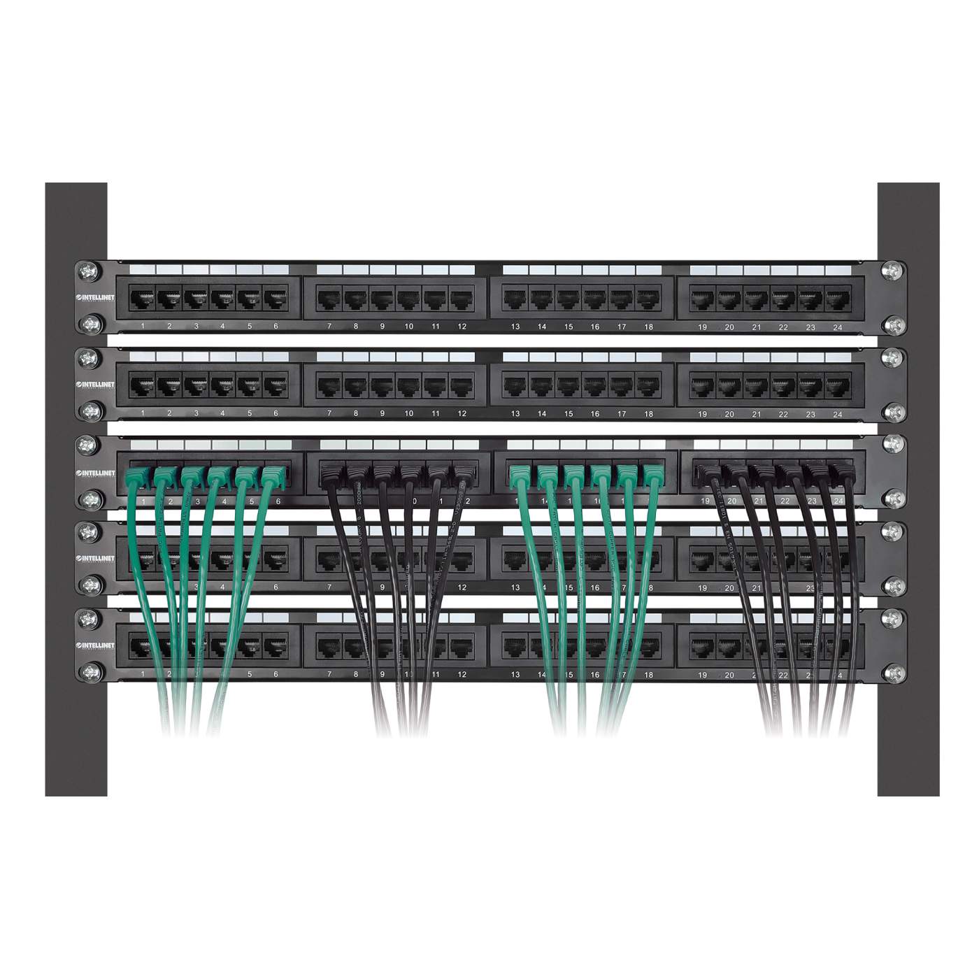 Cat6 U/UTP Slim Network Patch Cable, 3 ft., Green, 10-Pack Image 6