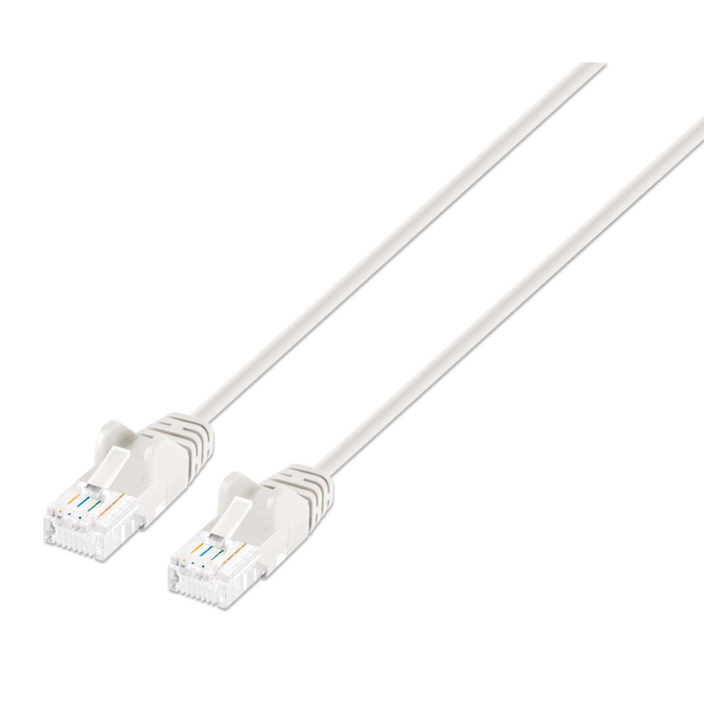 Cat6a U/UTP Slim Network Patch Cable, 10 ft., White Image 1