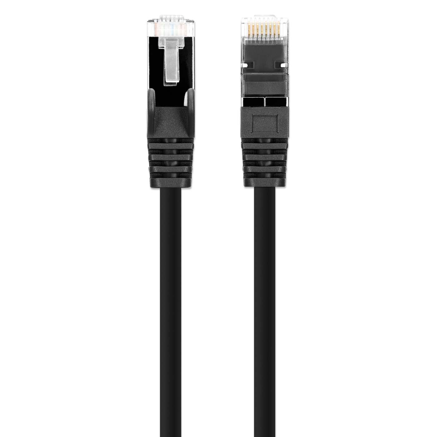 Cat8.1 U/FTP Slim Network Patch Cable, 1.5 ft., Black, 10-Pack Image 4
