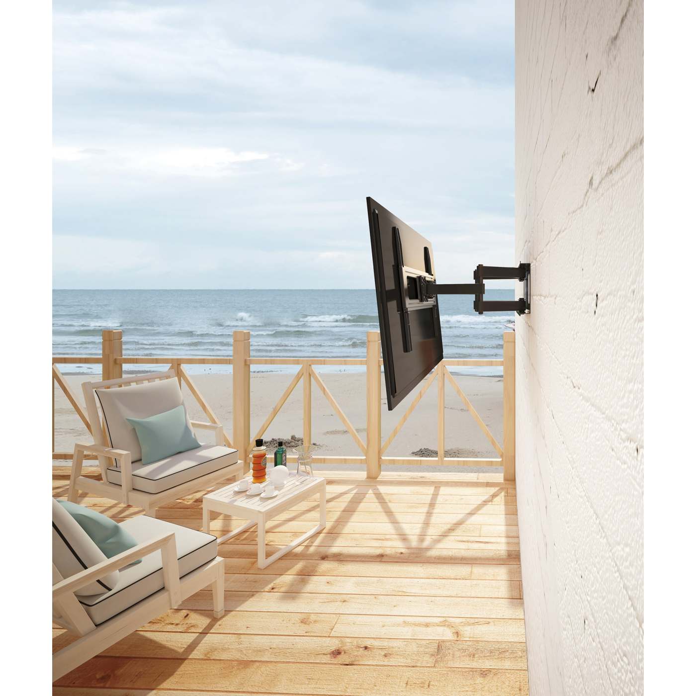 Outdoor Full-Motion TV Wall Mount, for 37" to 86" Displays Image 2