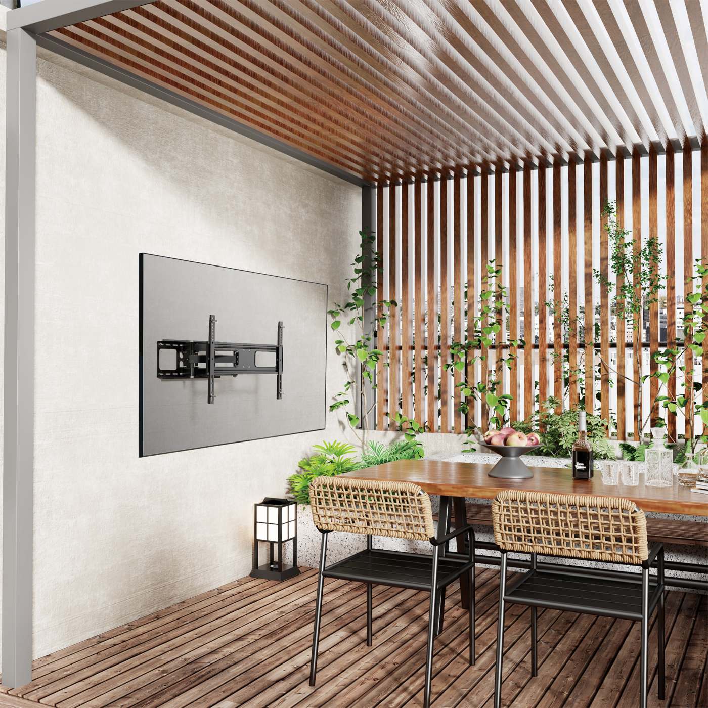 Outdoor Full-Motion TV Wall Mount, for 37" to 86" Displays Image 6