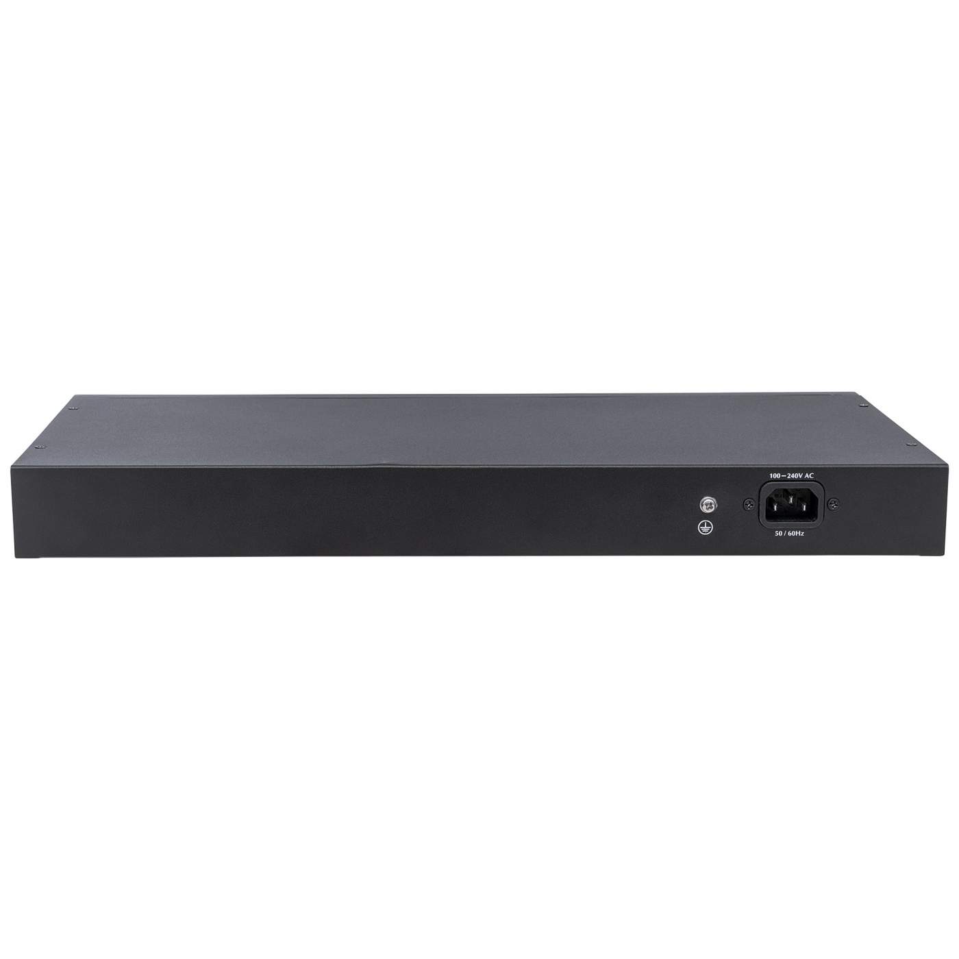 24-Port Gigabit Ethernet PoE+ Switch with 2 SFP Ports and LCD Screen Image 4