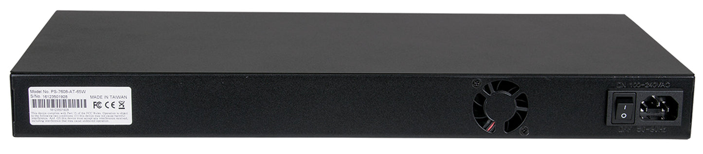 16-Port Fast Ethernet PoE+ Switch with 8 PoE Ports (Refurbished)