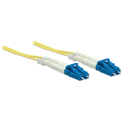 1 m LC to LC UPC Fiber Optic Patch Cable, 3.0 mm, Duplex, LSZH, OS2 Singlemode, Yellow Image 3