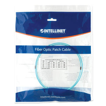 1 m SC to SC UPC Fiber Optic Patch Cable, 2.0 mm, Duplex, OFNR, OM3 Multimode, Aqua Image 5