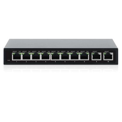 10-Port PoE+ Switch with 8 Gigabit Ethernet Ports and 2 RJ45 Gigabit Uplink Ports Image 6