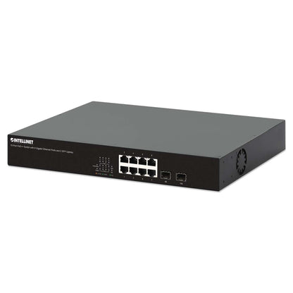 10-Port PoE++ Switch with 8 Gigabit Ethernet Ports and 2 SFP Uplinks Image 1
