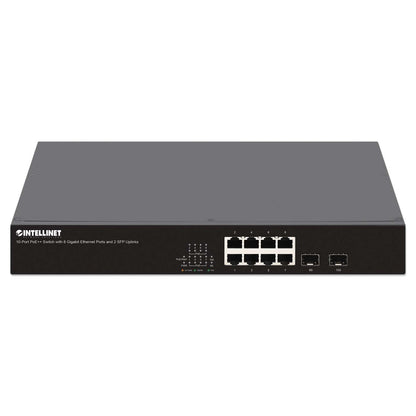 10-Port PoE++ Switch with 8 Gigabit Ethernet Ports and 2 SFP Uplinks Image 3