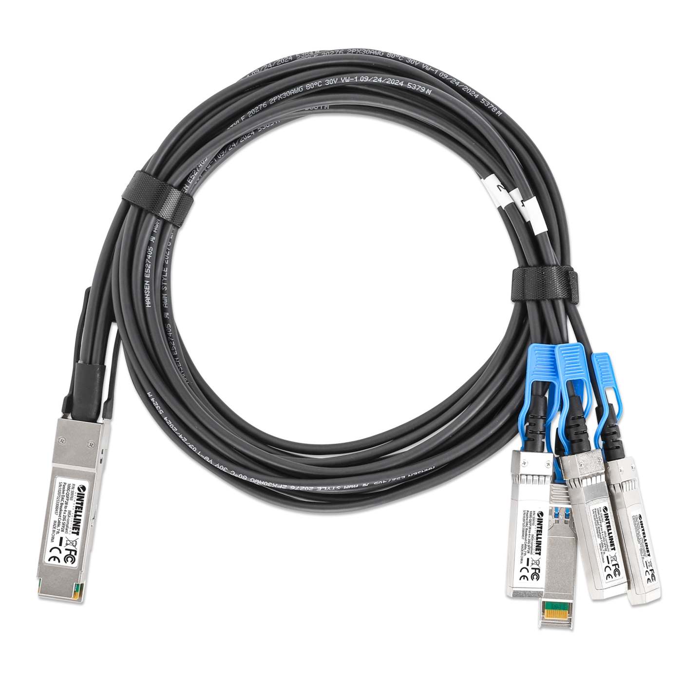 100G QSFP28 to 4 x 25G SFP28 Passive DAC Breakout Cable, 7 ft. Image 5