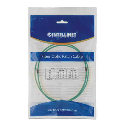 1.5 m LC to LC UPC Fiber Optic Patch Cable, 2.0 mm, Duplex, OFNR, OM3 Multimode, Aqua Image 5