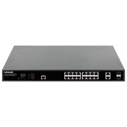 18-Port L2+ Fully Managed PoE++ Switch with 16 Gigabit Ethernet Ports and 2 Base-T/SFP Combo Ports Image 3