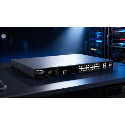 18-Port L2+ Fully Managed PoE++ Switch with 16 Gigabit Ethernet Ports and 2 Base-T/SFP Combo Ports Image 7