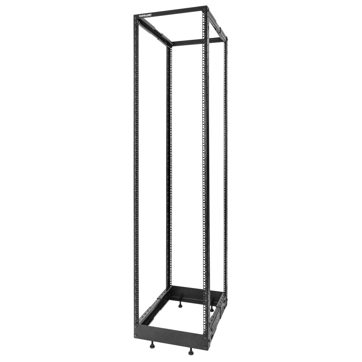 19" 4-Post Open Frame Network Rack, 45U Image 1