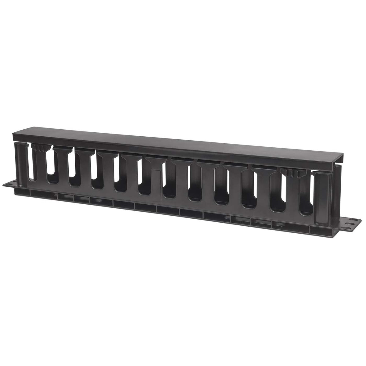 19" Cable Management Panel, 1U, Black Image 1