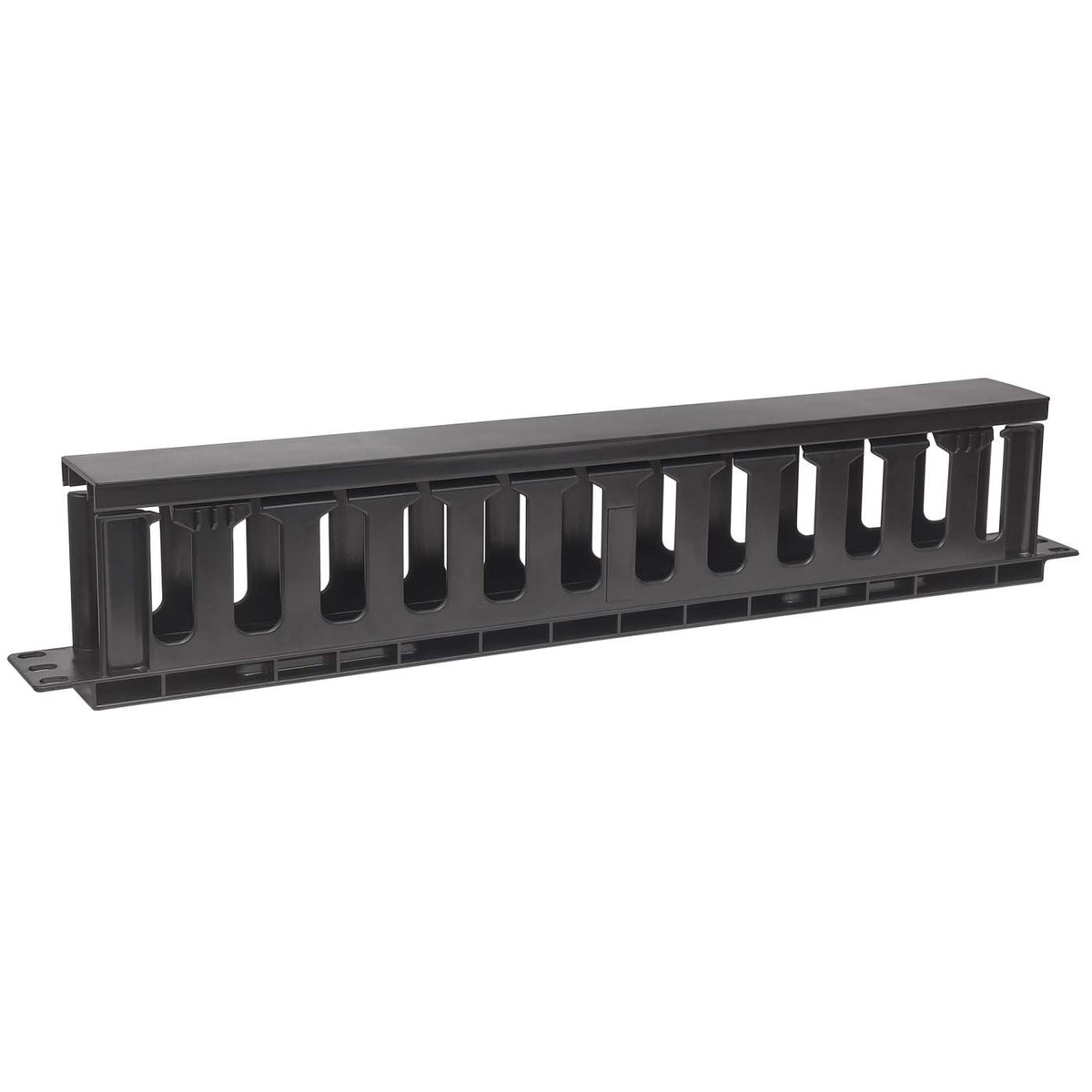 19" Cable Management Panel, 1U, Black Image 2