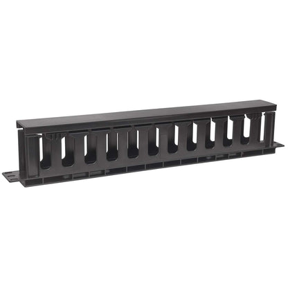 19" Cable Management Panel, 1U, Black Image 2
