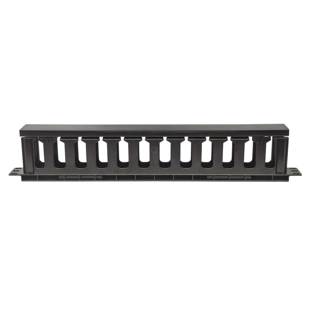 19" Cable Management Panel, 1U, Black Image 3