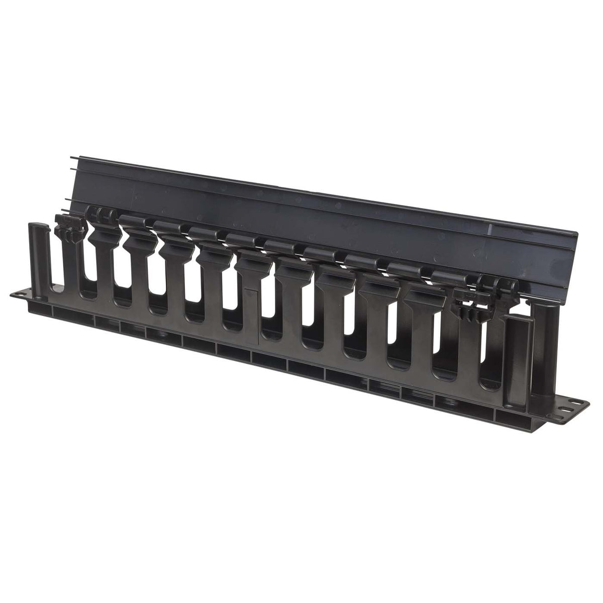 19" Cable Management Panel, 1U, Black Image 5