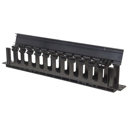 19" Cable Management Panel, 1U, Black Image 5