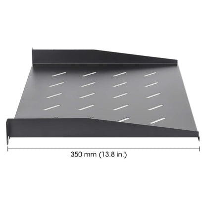 19" Cantilever Shelf, 1U, 350 mm (13.8 in.) Depth, Black Image 5