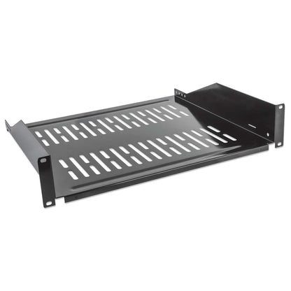19" Cantilever Shelf, 2U, 400 mm (15.8 in.) Depth, Black Image 2