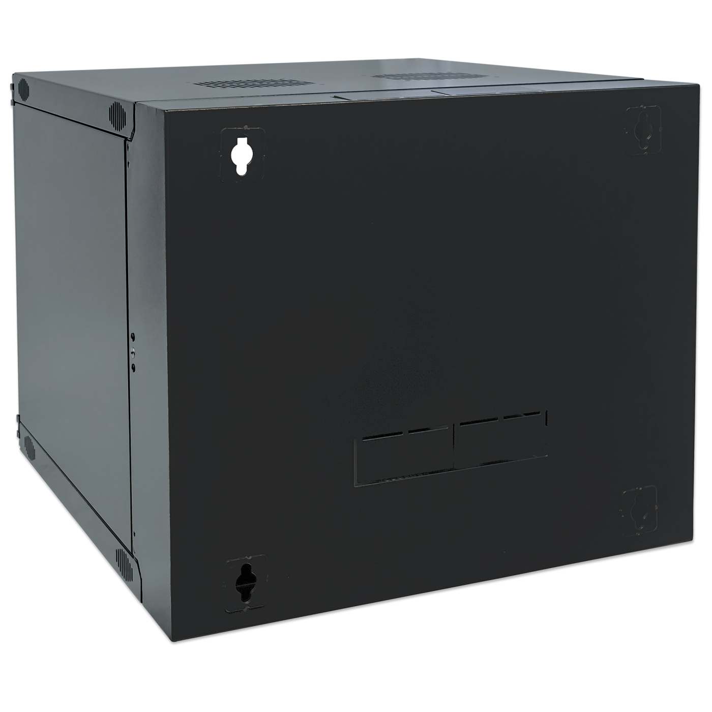 19" Double Section Wallmount Cabinet, 6U, 600 mm (23.6 in.) Depth, Black Image 5