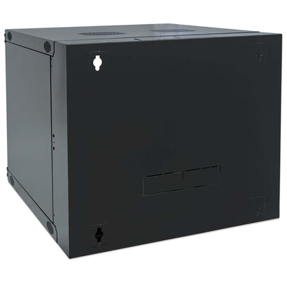 19" Double Section Wallmount Cabinet, 6U, 600 mm (23.6 in.) Depth, Black Image 5