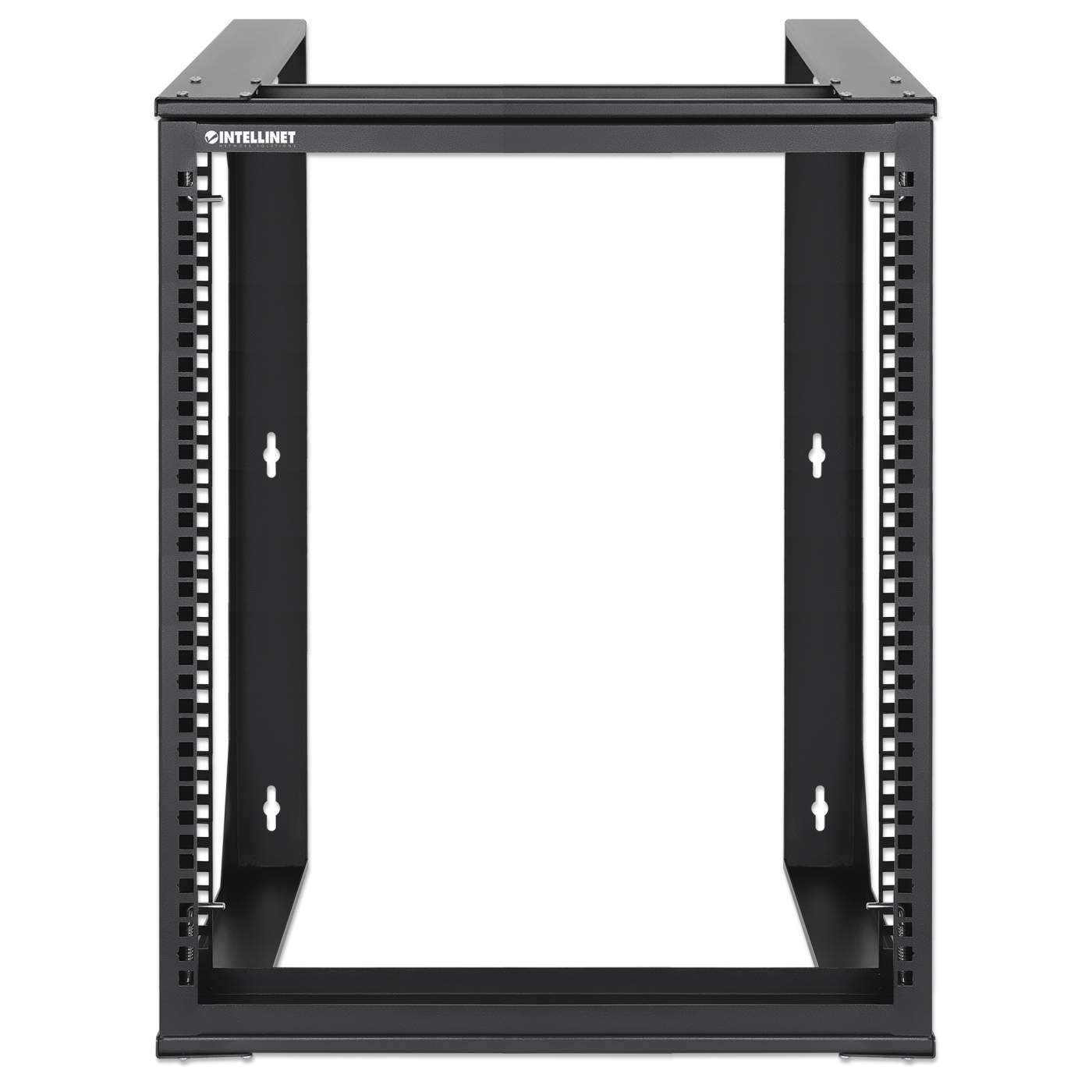 19" Wall Mount 2-Post Open Frame Network Rack, 12U Image 3