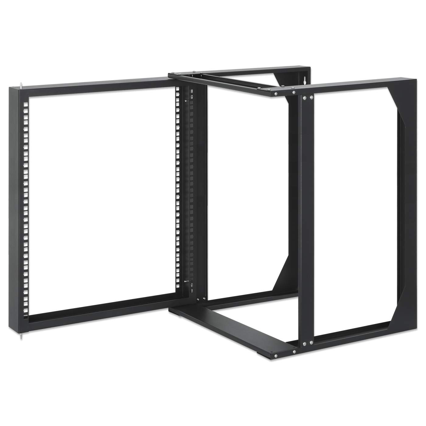 19" Wall Mount 2-Post Open Frame Network Rack, 12U Image 6