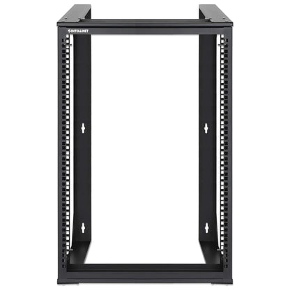 19" Wall Mount 2-Post Open Frame Network Rack, 15U Image 3