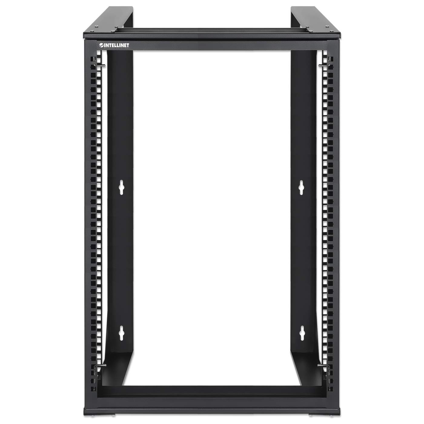 19" Wall Mount 2-Post Open Frame Network Rack, 15U Image 3