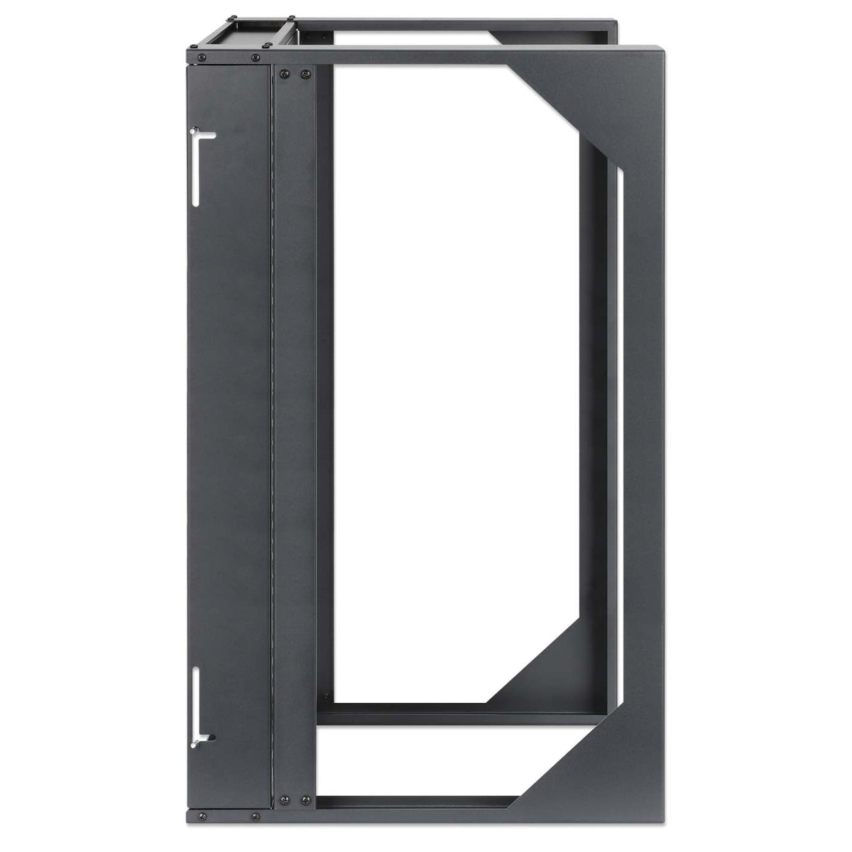 19" Wall Mount 2-Post Open Frame Network Rack, 15U Image 4
