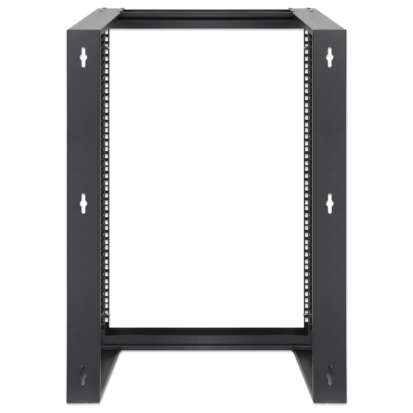 19" Wall Mount 2-Post Open Frame Network Rack, 15U Image 5