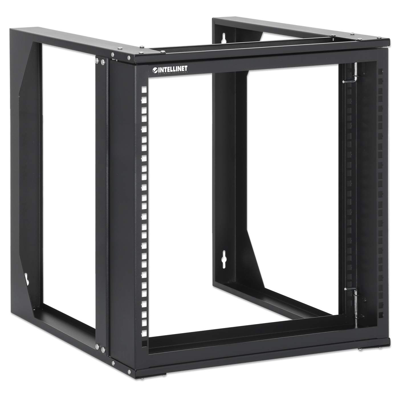 19" Wall Mount 2-Post Open Frame Network Rack, 9U Image 2