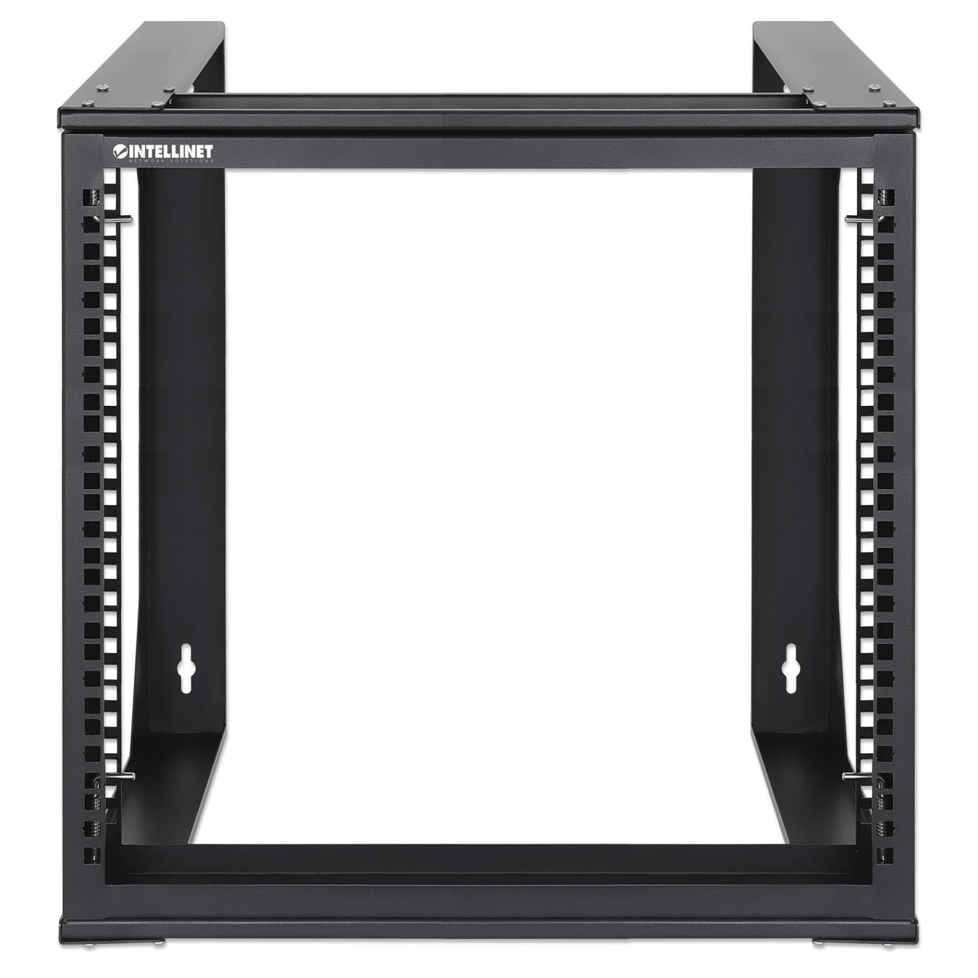 19" Wall Mount 2-Post Open Frame Network Rack, 9U Image 3