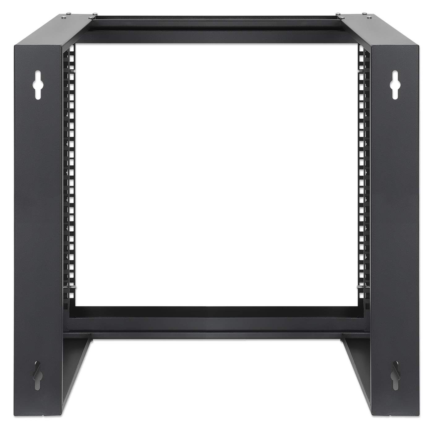 19" Wall Mount 2-Post Open Frame Network Rack, 9U Image 5