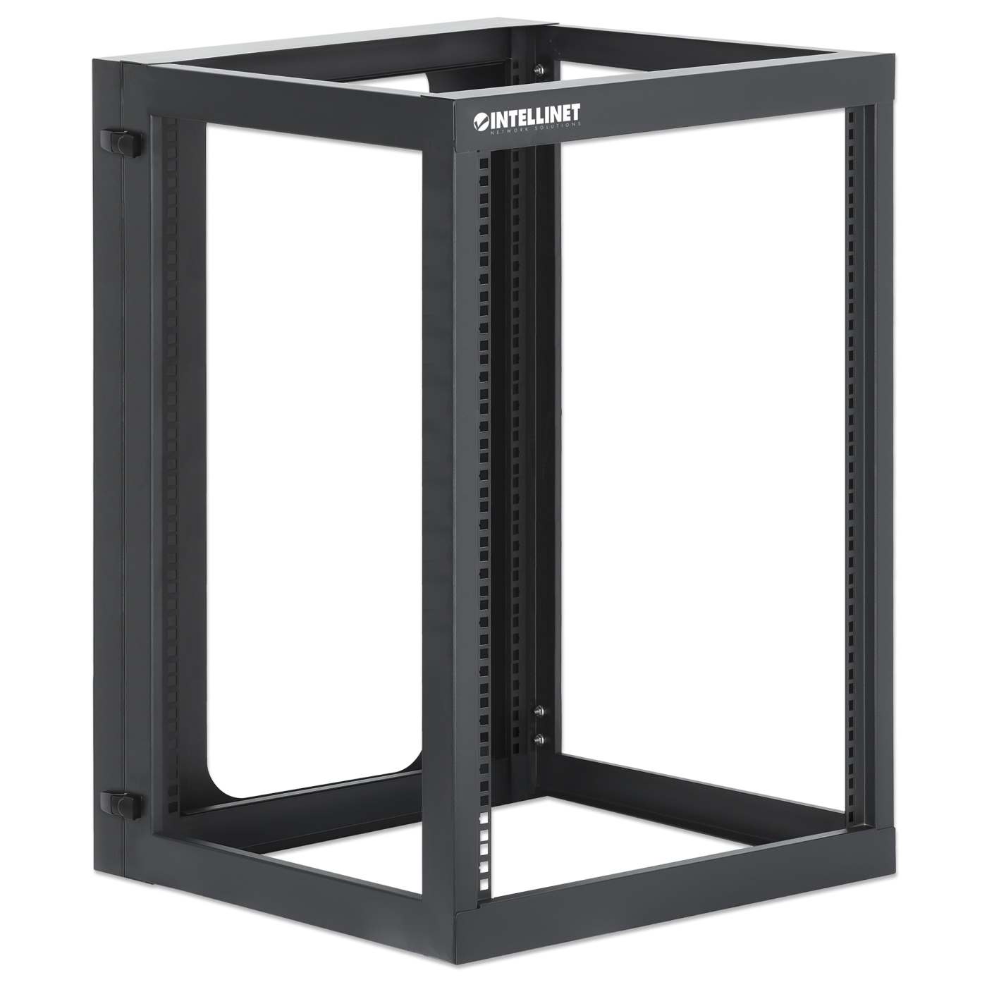 19" Wall Mount 4-Post Open Frame Network Rack, 15U Image 2