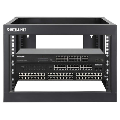 19" Wall Mount 4-Post Open Frame Network Rack, 6U Image 8