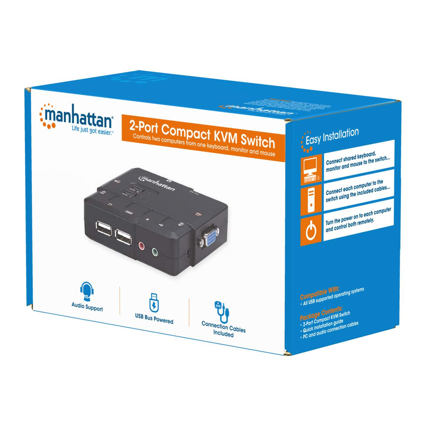 2-Port Compact KVM Switch Packaging Image 2