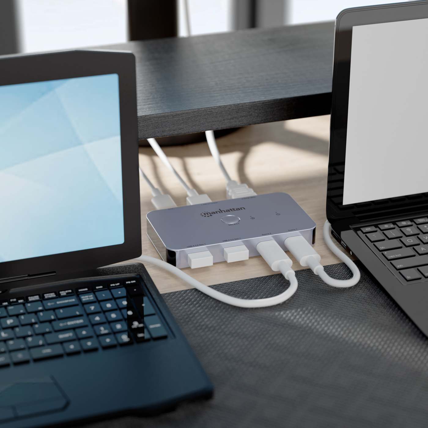 2-Port HDMI USB-C KVM Switch 4K@60Hz with Dual Power Delivery Image 2